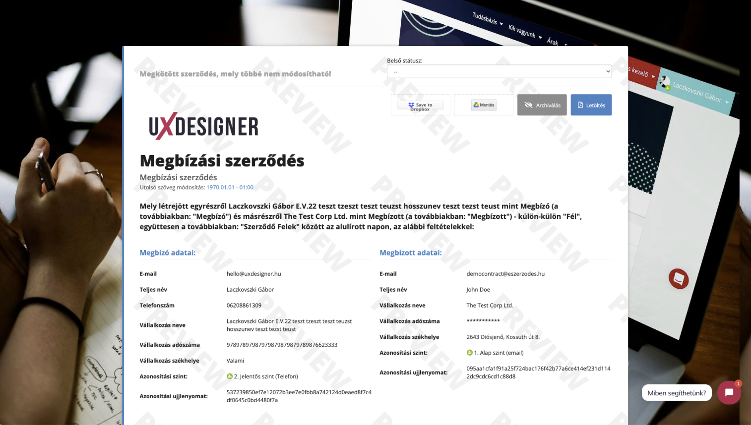 Prilagodite videz pogodbe